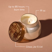 Capri Blue Volcano 19oz Signature Autumn Glow Candle with lid, up to 85 hours burn time