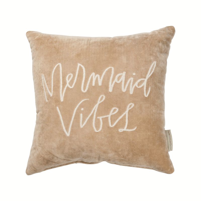 Mermaid Vibes Velvet Pillow - Pillows & Blankets