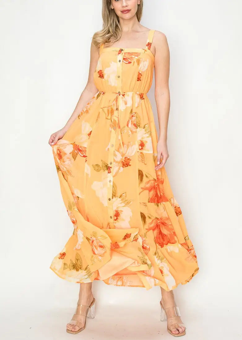 Yellow Floral offers Flowy Sundress