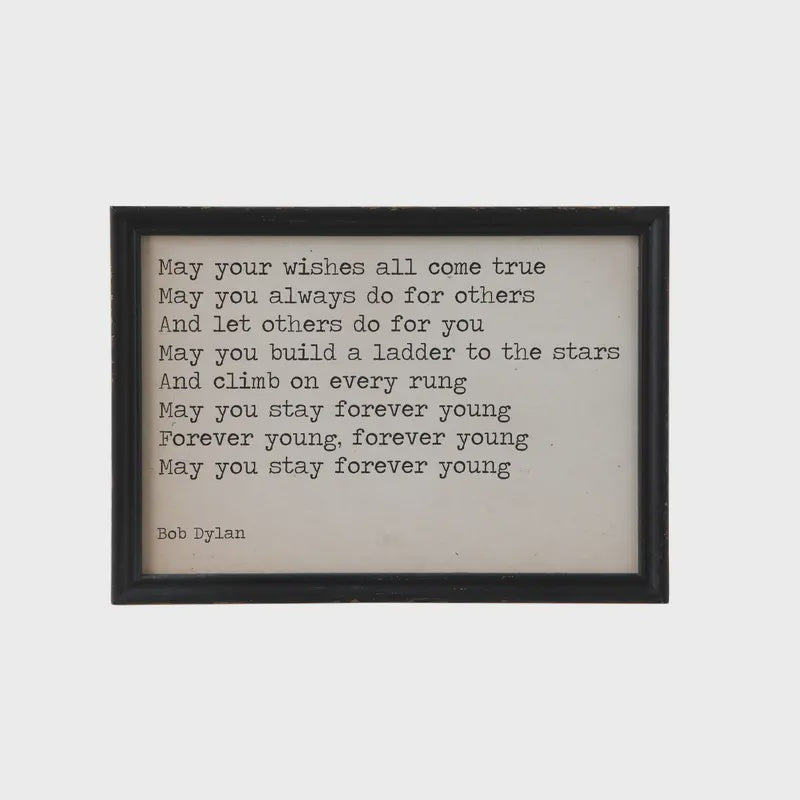 MAY YOUR WISHES FRAMED WALL DECOR - HOME