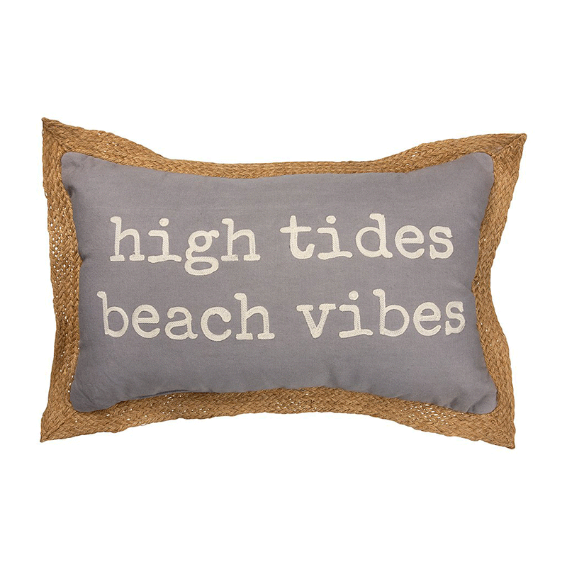 High Tides Beach Vibes Pillow - Pillows & Blankets