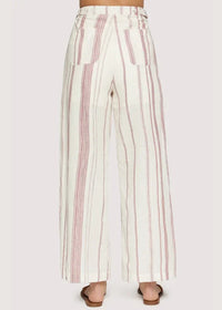 Striped wide-leg straight pants in women’s boho chic clothing from Shop Daisy