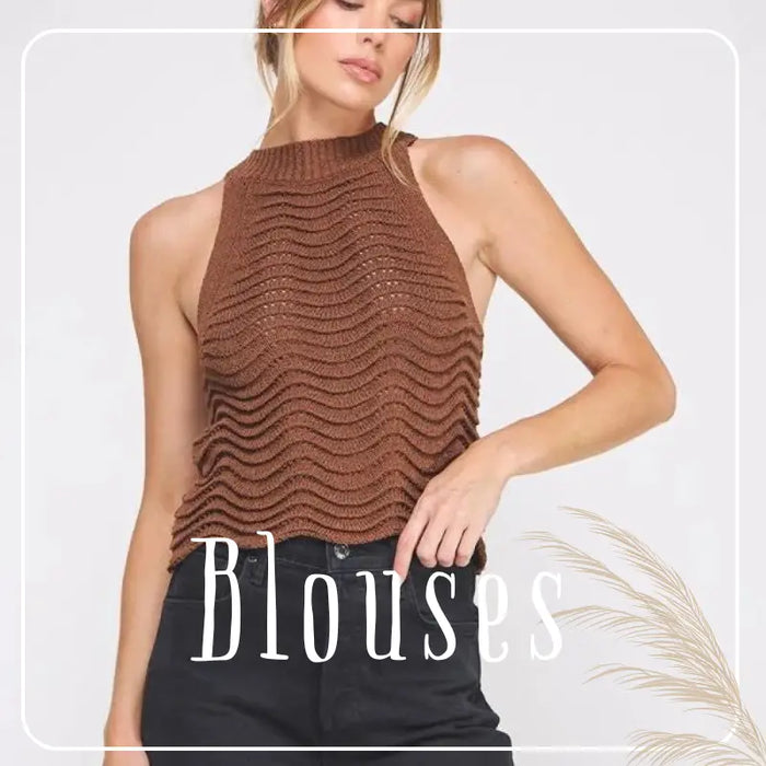 Dark loose-fitting women blouse with short sleeves and v-neck from Trendy Bohemian collection.