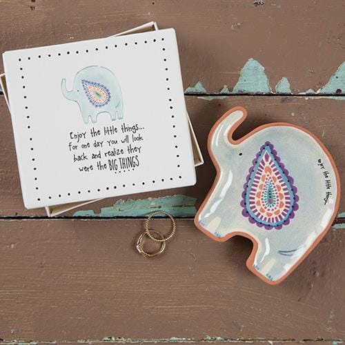 Decorative elephant trinket dish and coaster in Shop The Jewelry collection.
