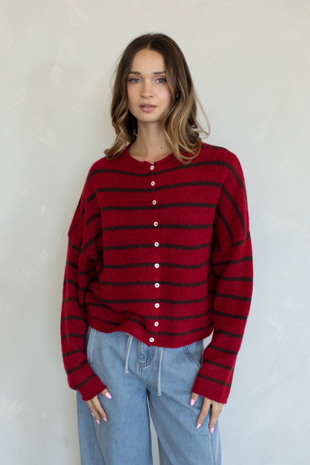 CABANA STRIPE PIPER LIGHTWEIGHT CARDIGAN