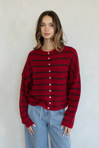 CABANA STRIPE PIPER LIGHTWEIGHT CARDIGAN