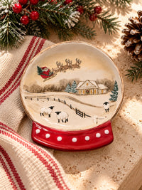 SNOW GLOBE TIDBIT PLATES