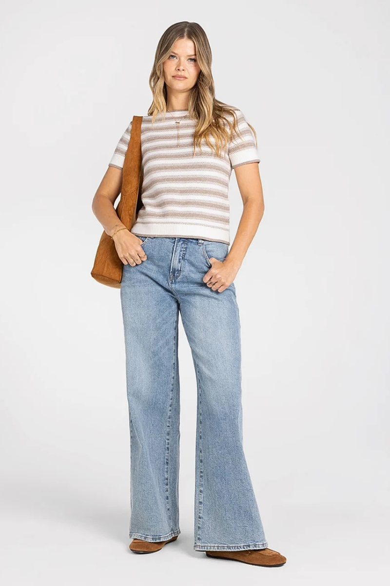THREAD AND SUPPLY WELLES STRIP SWEATER