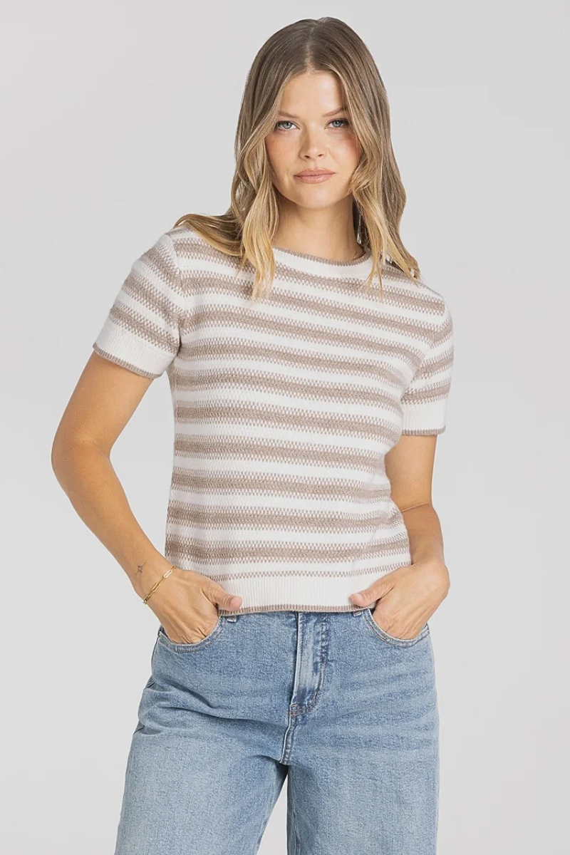 THREAD AND SUPPLY WELLES STRIP SWEATER