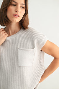 SHORT SLEEVE SWEATER VEST