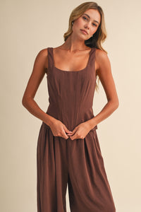 SATIN-LIKE STRUCTURE CORSET TOP
