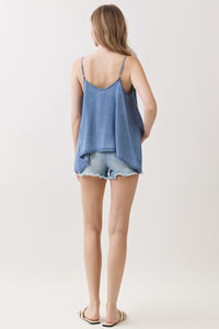 V-NECK HIGH LOW HEM CAMI TOP