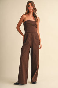 STRIPE DETAIL SLEEVELESS JUMPSUIT