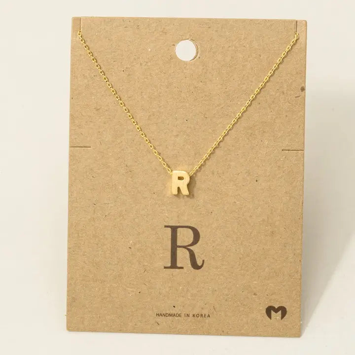 PERSONALIZED DAINTY LETTER INITIAL JEWELRY NECKLACES