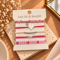 HAIR TIE AND BRACELET SET