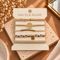 HAIR TIE AND BRACELET SET