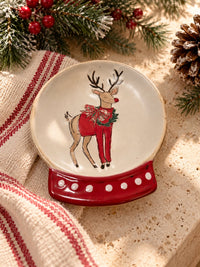 SNOW GLOBE TIDBIT PLATES