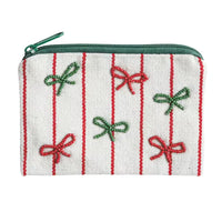BEADED CHRISTMAS POUCH