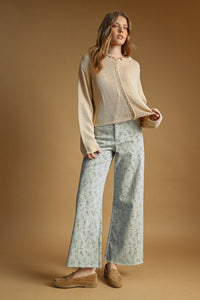 BUTTON FRONT EASY KNITTED CARDIGAN