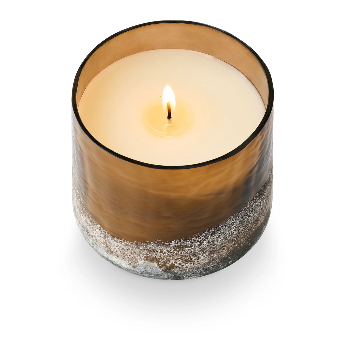 ILLUME WOODFIRE BALTIC GLASS CANDLE 13oz