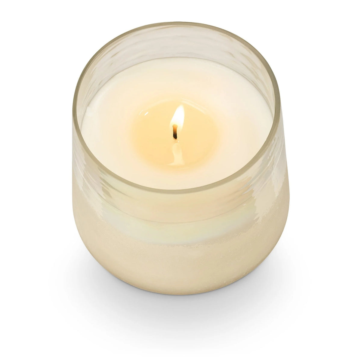 ILLUME WINTER WHITE BALTIC GLASS CANDLE 13oz