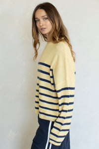 QUARTER STRIPE PIPER PULLOVER SWEATER
