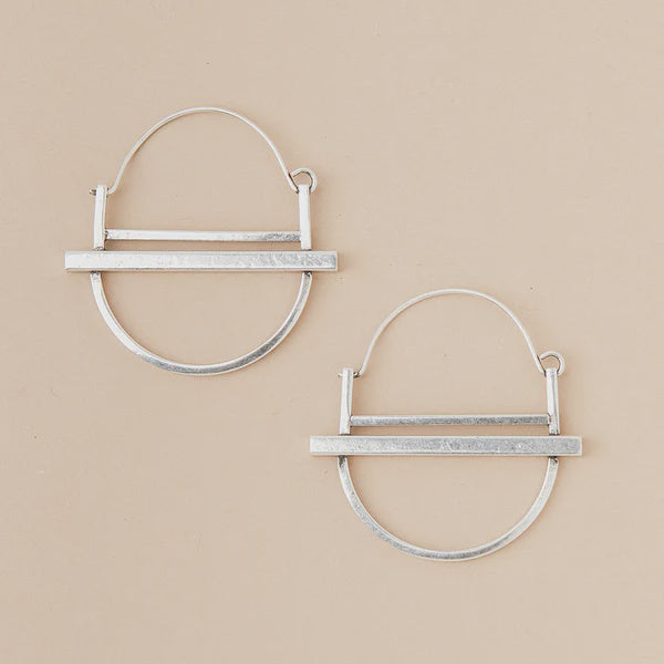 REFINED EARRING COLLECTION - SATURN HOOP