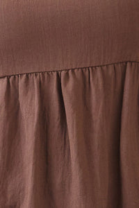 SQUARE NECK LINE BACK TIE CAMI TOP
