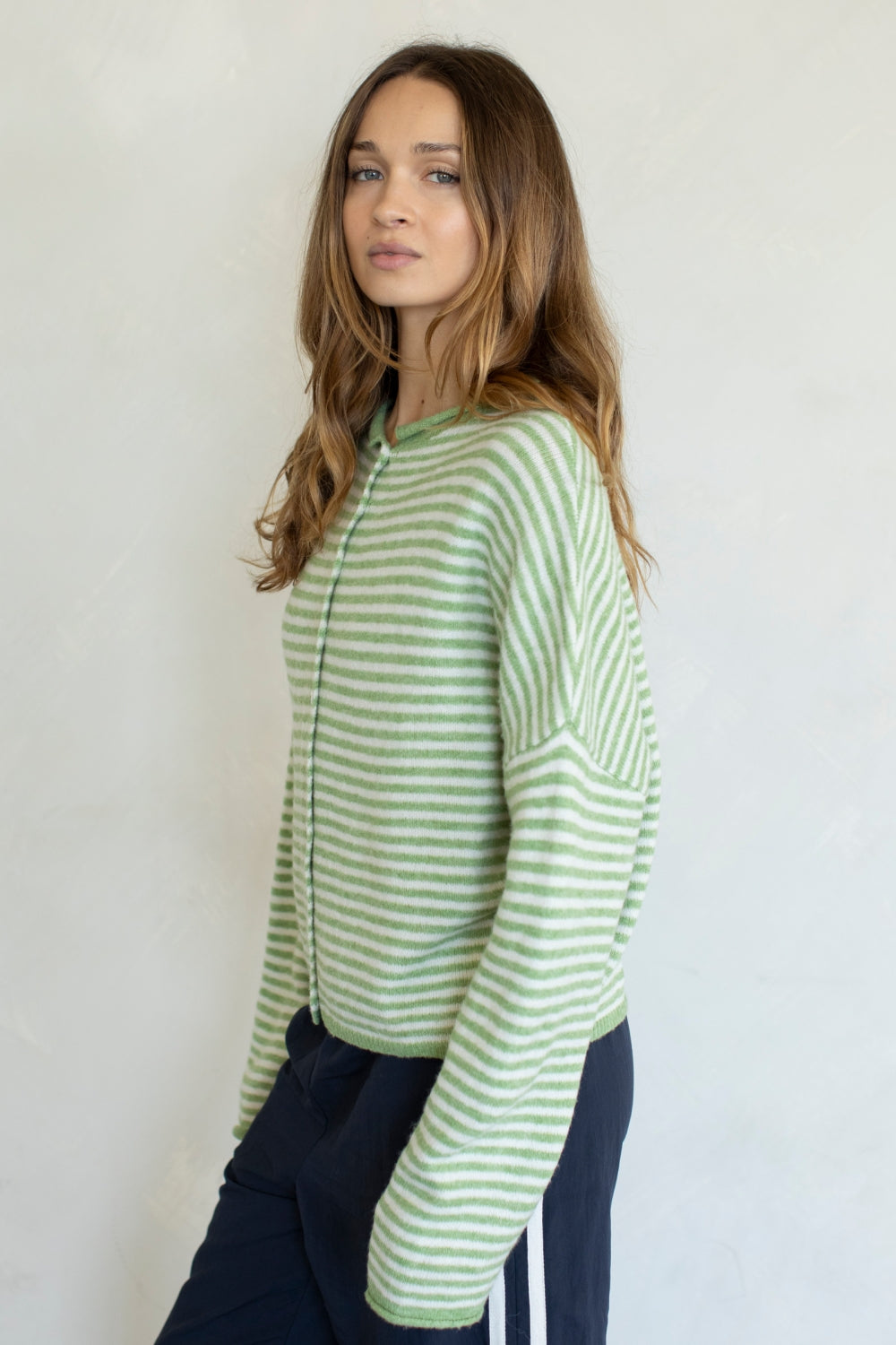 MINI STRIPE PIPER CARDIGAN