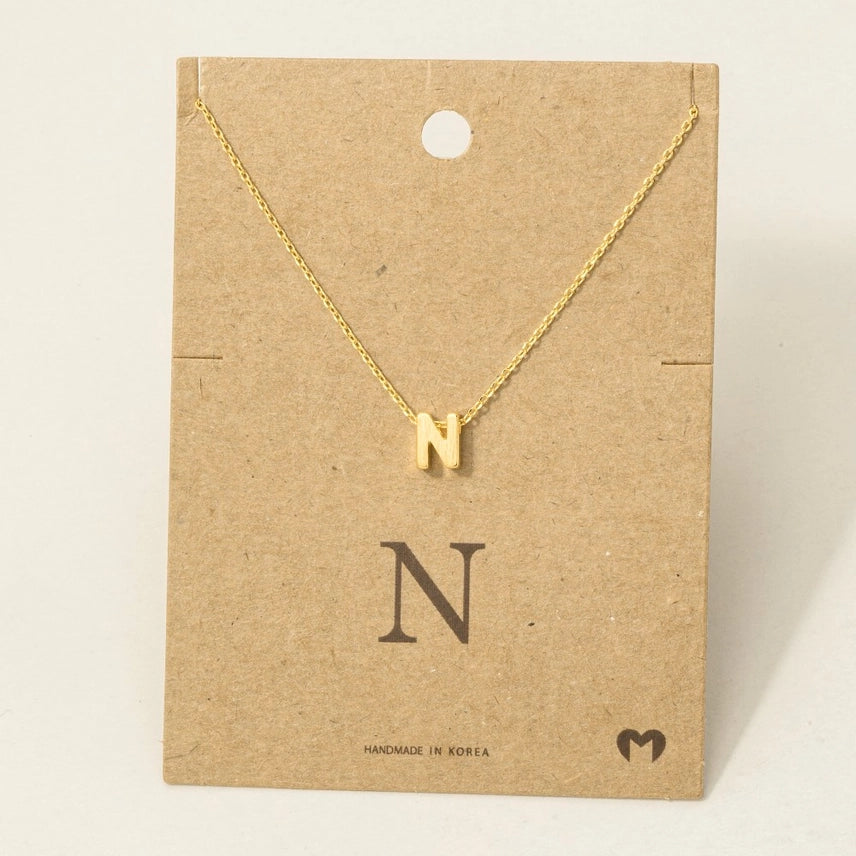 PERSONALIZED DAINTY LETTER INITIAL JEWELRY NECKLACES