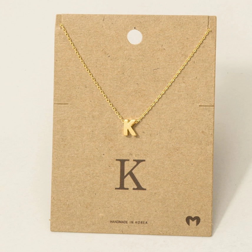 PERSONALIZED DAINTY LETTER INITIAL JEWELRY NECKLACES