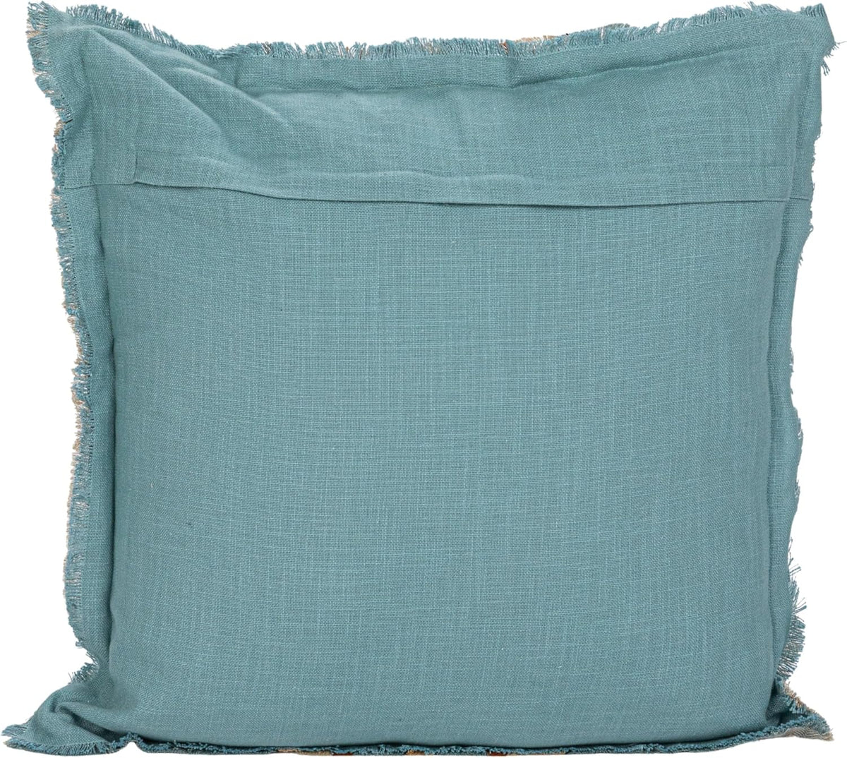 WOVEN LINEN STRIPED PILLOW WITH FRINGE
