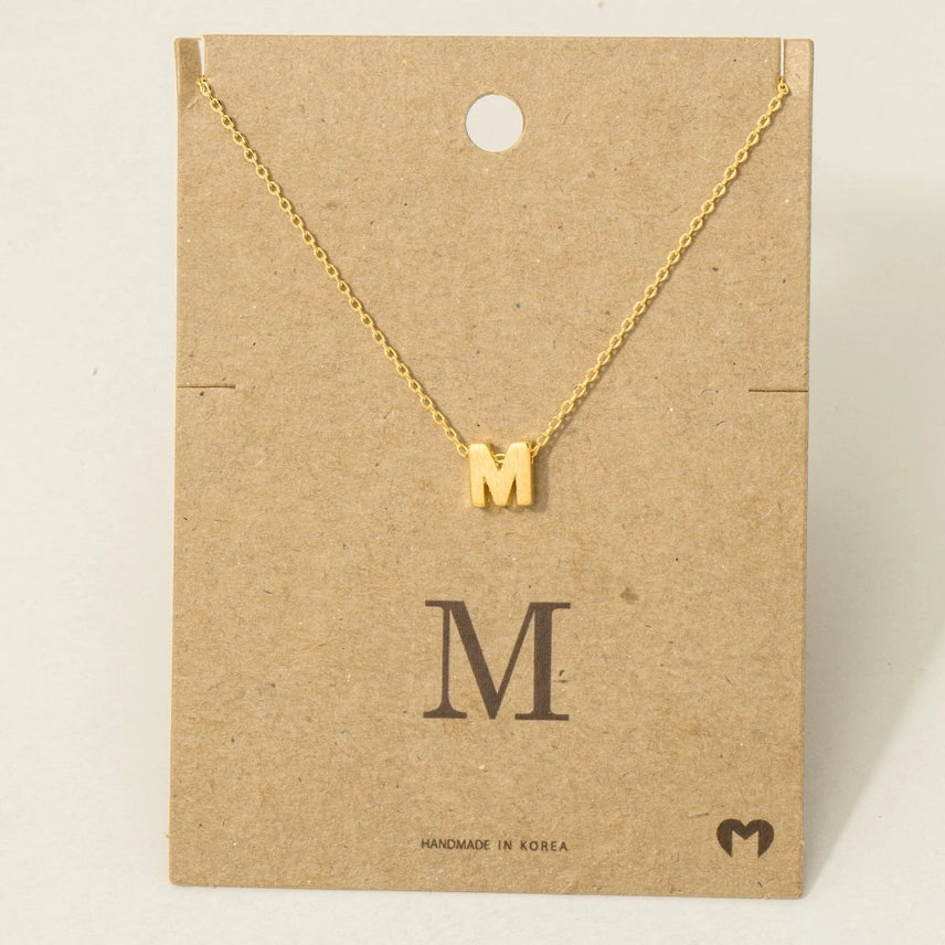 PERSONALIZED DAINTY LETTER INITIAL JEWELRY NECKLACES
