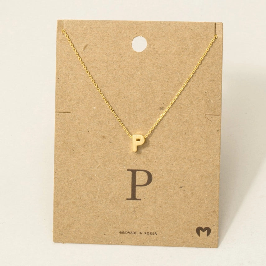 PERSONALIZED DAINTY LETTER INITIAL JEWELRY NECKLACES