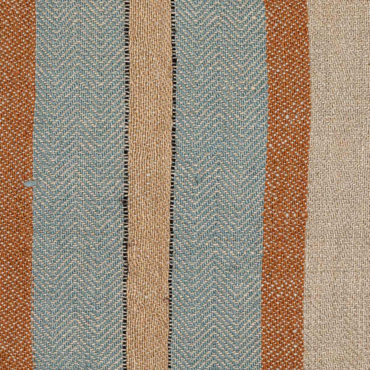WOVEN LINEN STRIPED PILLOW WITH FRINGE