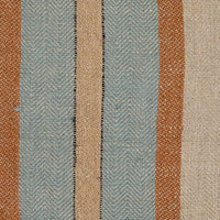 WOVEN LINEN STRIPED PILLOW WITH FRINGE