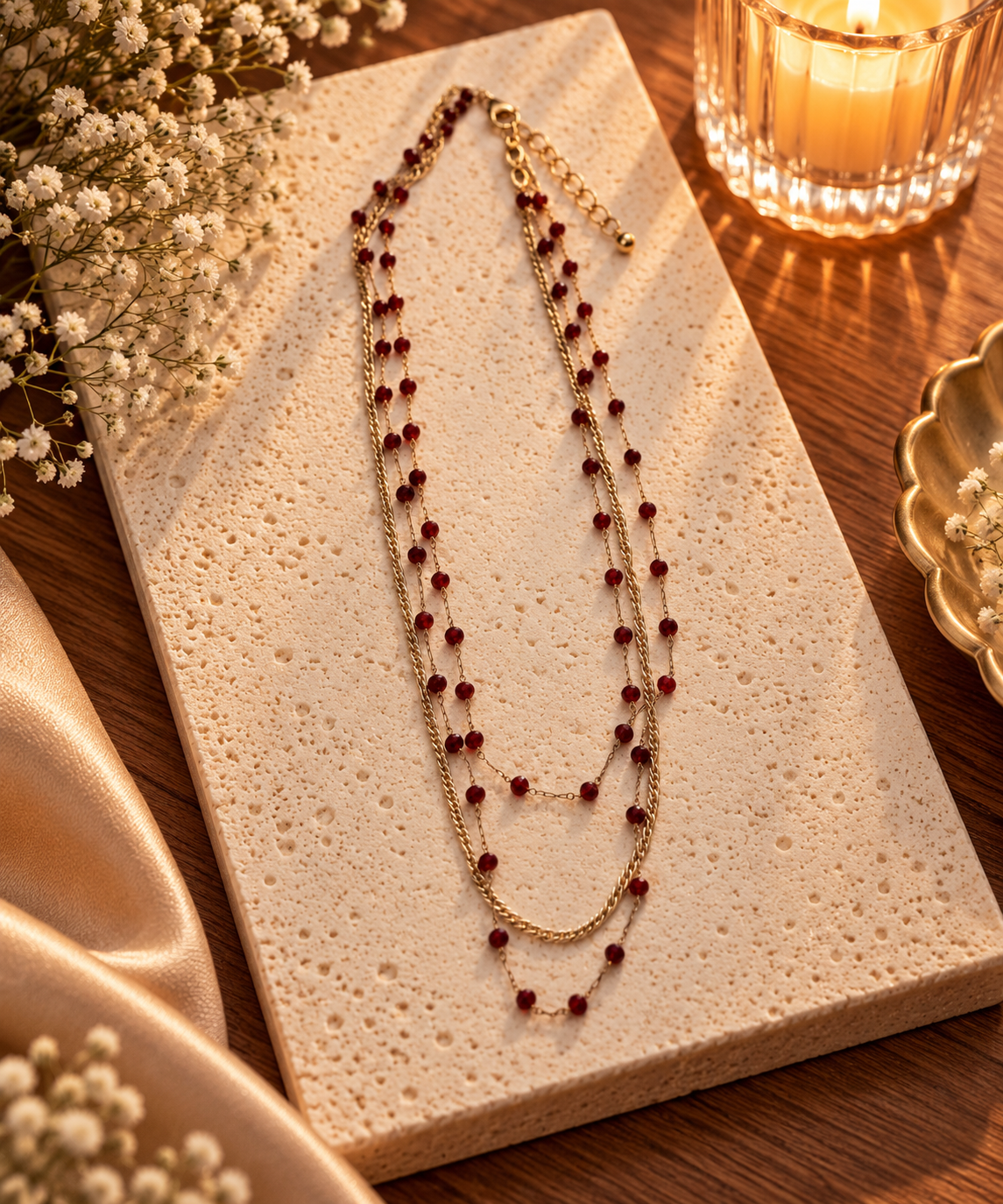LAYERED GLASS BEADS NK