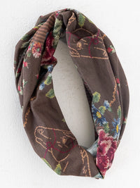 FULL BOHO BANDEAU HEADBAND -CRAFTED BOUQUETS CHOCOLATE