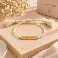 JOY IN A JAR INSPIRATIONAL THREAD BRACELET ADJUSTABLE