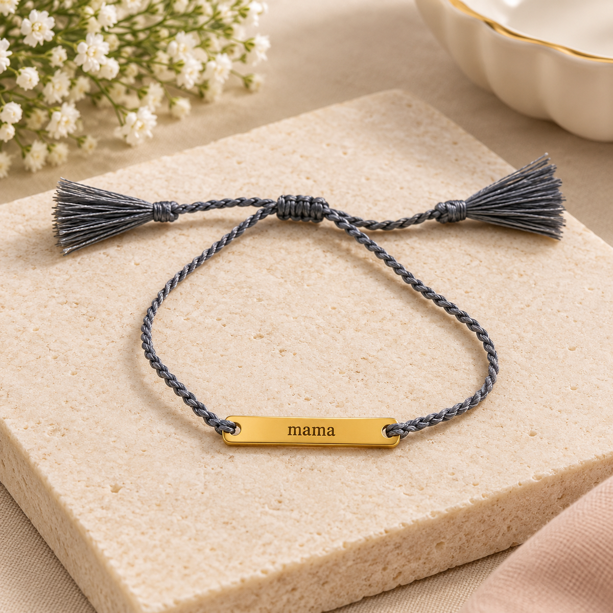 JOY IN A JAR INSPIRATIONAL THREAD BRACELET ADJUSTABLE