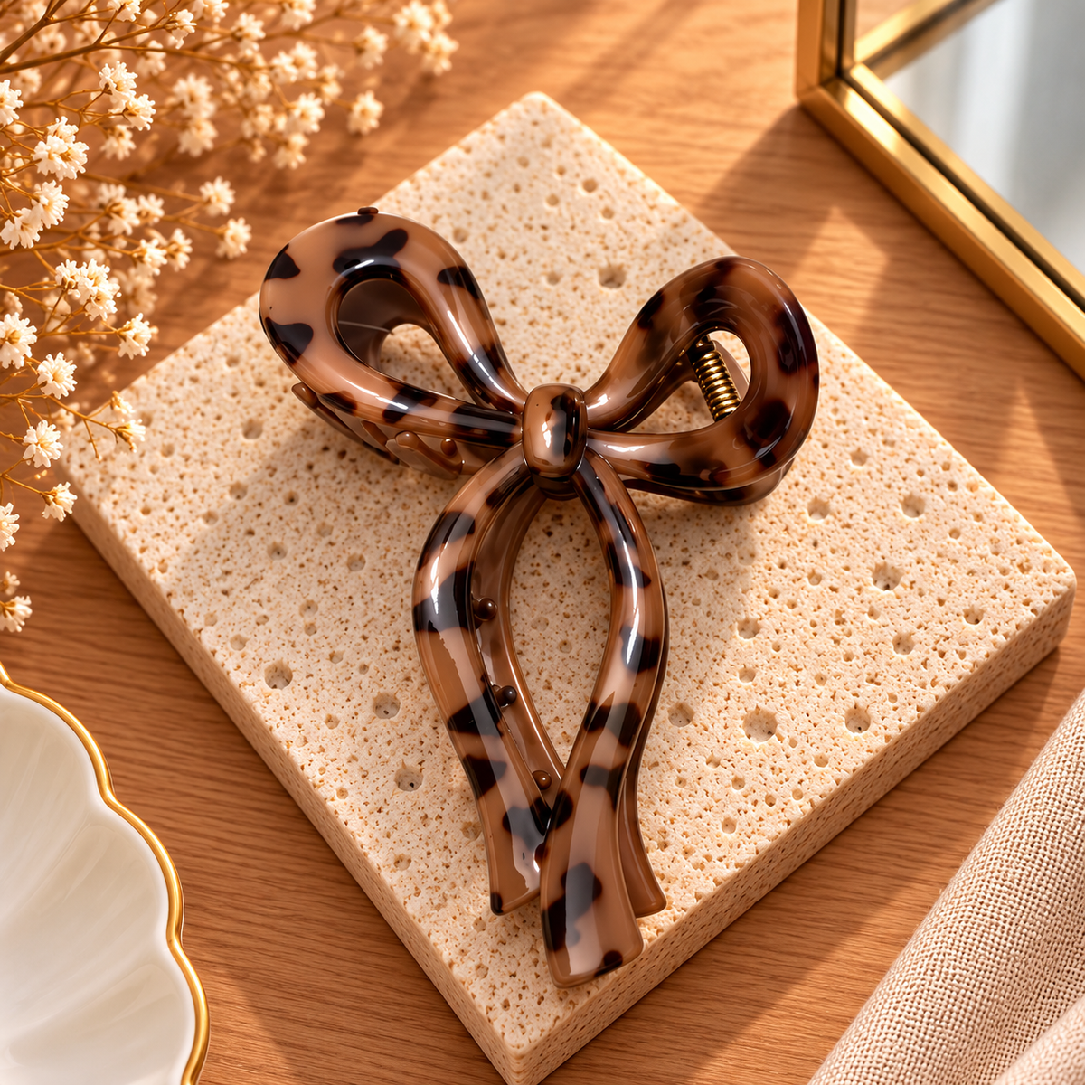 LEOPARD HAIR CLIP