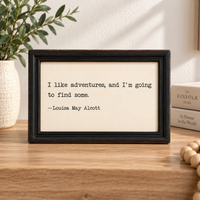 WOOD FRAMED WALL QUOTES DECOR
