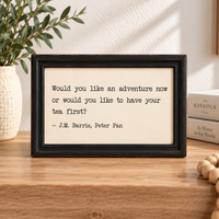 WOOD FRAMED WALL QUOTES DECOR