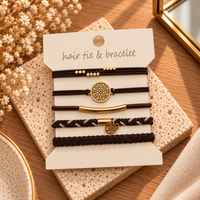 HAIR TIE AND BRACELET SET