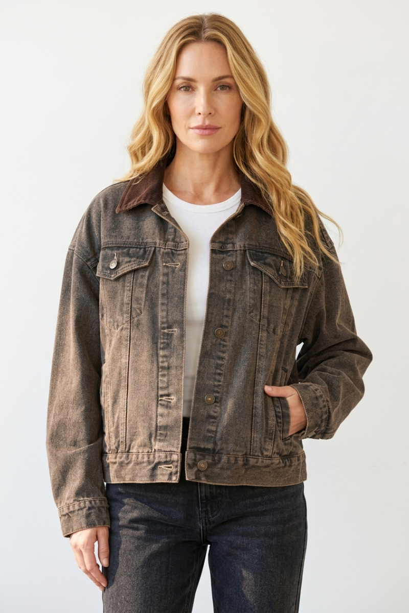 OVERSIZED TRUCKER DENIM JACKET