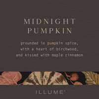 ILLUME MIDNIGHT PUMPKIN SMALL BOXED CRACKLE GLASS CANDLE