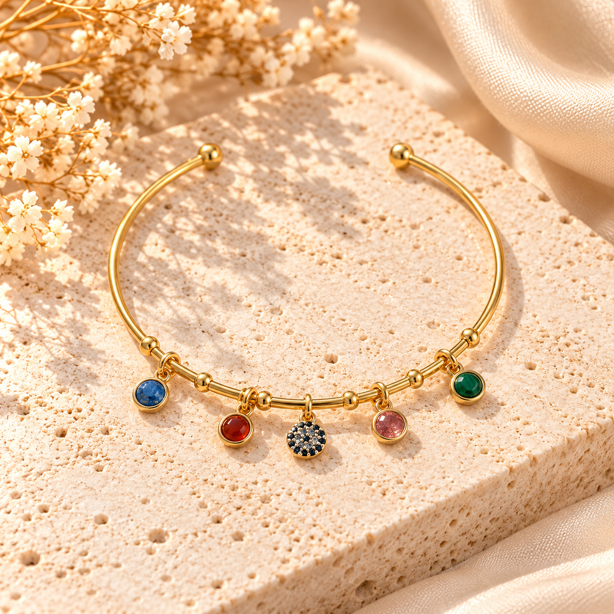 EVIL EYE COLOR CZ CUFF