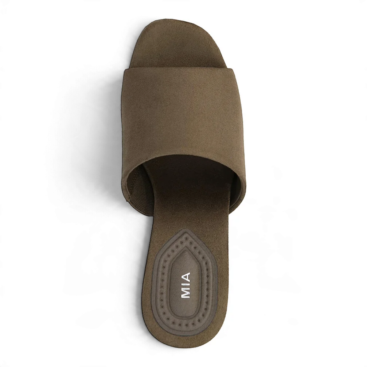 AMARA VEGAN SUEDE OPEN TOE PLATFORM WEDGE SLIDE SANDALS