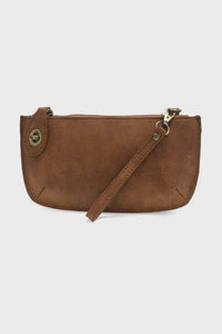 FAUX SUEDE MINI CROSSBODY WRISTLET CLUTCH