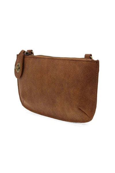 FAUX SUEDE MINI CROSSBODY WRISTLET CLUTCH